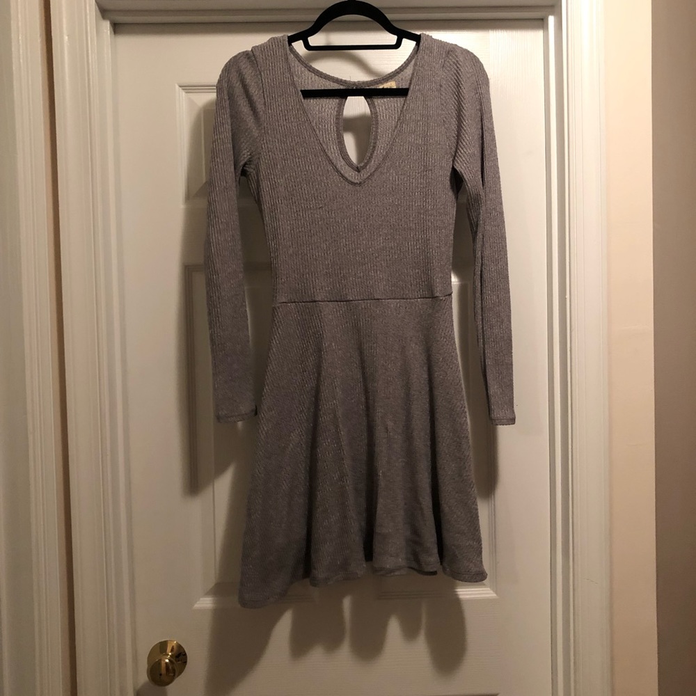 Long sleeve knit dress